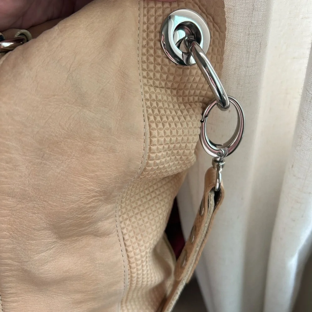 Hammitt pre loved Large Beige Handbag with Silver Accents - Picture 5 of 11